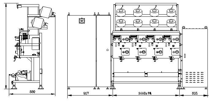 Spandex Yarn Covering Machine-2